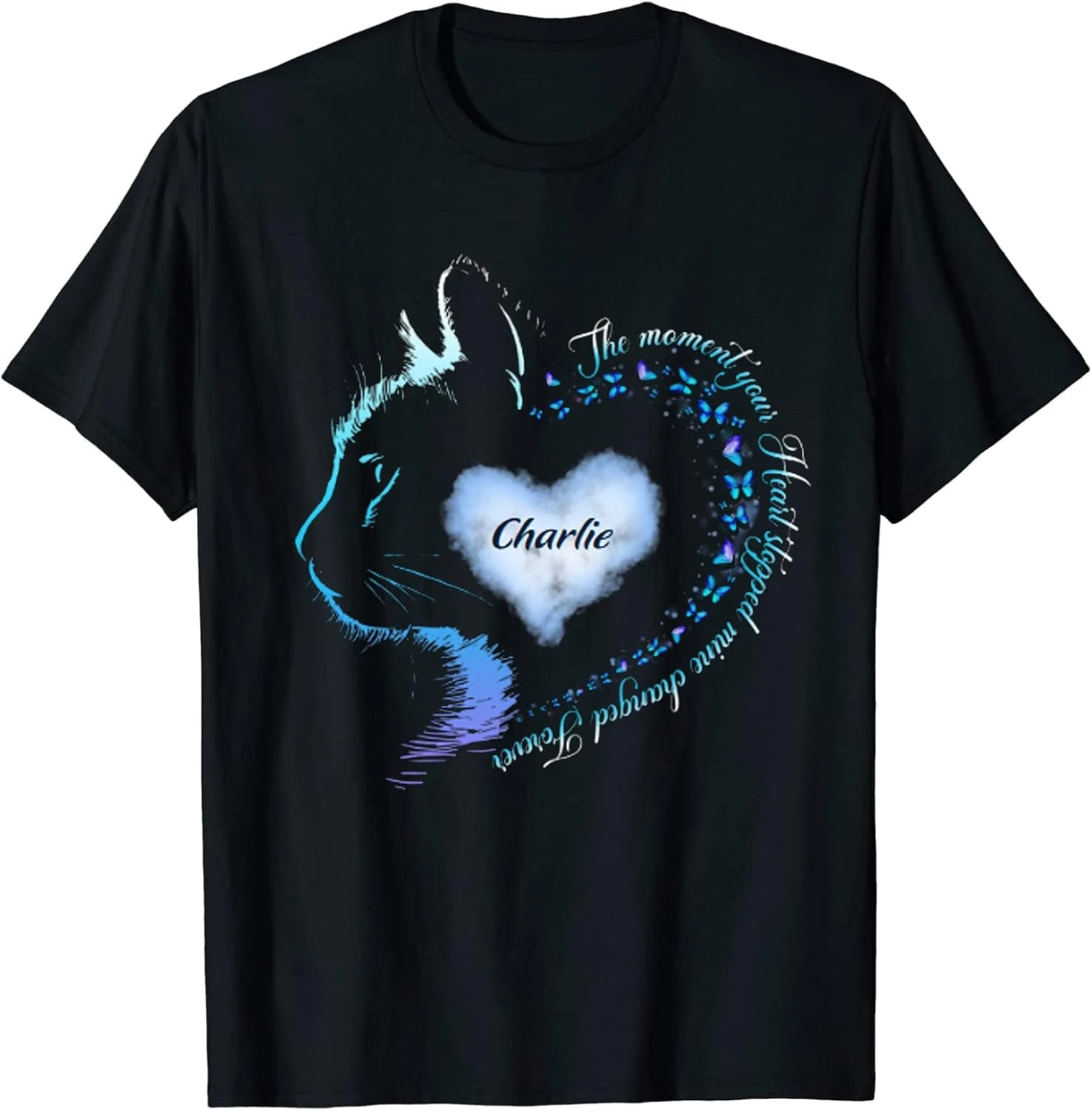 T-Shirt Mémorial Personnalisé Pour Perte De Chat Chien Le Moment Votre Coeur Arrêté Mine Changé Pour Toujours Nom Personnalisé Animal Sympathie Cadeaux À Manches Courtes Tops Tee Shirt Pour Noël Multi Couleur 3 T-Shirt Mémorial Personnalisé Pour Perte De Chat Chien Le Moment Votre Coeur Arrêté Mine Changé Pour Toujours Nom Personnalisé Animal Sympathie Cadeaux À Manches Courtes Tops Tee Shirt Pour Noël Multi Couleur