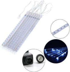 Feux De Douche Weepong Meteor Feux De Noël En Plein Air Feux De Pluie Tombante Certifiés UL 12 Pouces 8 Tubes De Pluie Fuite De Lumière Fuite De Neige Fusillades En Cascade D'icles Pour Noël Arbre De Vacances Décor De Jardin Bleu -Oui || N/A || pearhead 61xzNnwqayL. AC SL1001