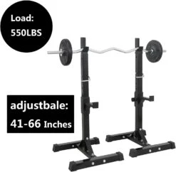 Cadeau De Noël Paire De Rack Réglable Robuste En Acier Squat Barbell Banc Press Stands -Oui || N/A || pearhead 61y5mdkG5bS. AC SL1500