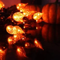 Orange Lumières Halloween Guirlandes 19ft 70 LED C5 Lumières De Noël Lumières D'Halloween Branchez Pour Intérieur Et Extérieur Utilisation, UL Certifié Parfait Pour Halloween, Thanksgiving, Et Décor De Noël -Oui || N/A || pearhead 61zQEEcCXOL. AC SL1000