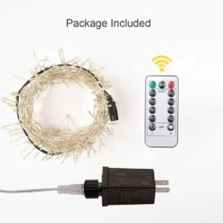 RESNICE 20FT Firecracker String Lights 200 LEDs Blanc Chaud Plug In Intérieur Fil D'argent LED Cluster Fées Lumières Avec Télécommande Pour Arbre De Noël, Plante, Salle De Bain,Jardin, Patio,Backyard 11 RESNICE 20FT Firecracker String Lights 200 LEDs Blanc Chaud Plug In Intérieur Fil D'argent LED Cluster Fées Lumières Avec Télécommande Pour Arbre De Noël, Plante, Salle De Bain,Jardin, Patio,Backyard -Oui || N/A || pearhead 61zWsJbIvTL. AC SL1001