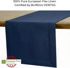 D'Moksha Bleu Marine Table Runner 14 X 72 Pouces, 100% Pur Linge Hemstitch Table Runner 72 Pouces Long, Parfait Pour Noël, Thanksgiving, Mariage, Fête, Salon, Facile Soins Machine Lavable -Oui || N/A || pearhead 61zsDTaeqTL. AC SL1080
