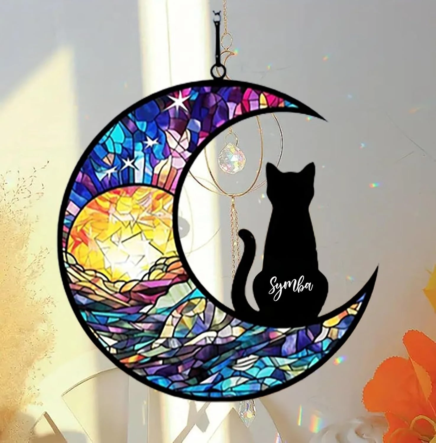Cat Memorial Suncatcher, Personnalisé Avec Le Nom Date Cat Breeds Suncatcher, Pet Loss Suncatcher, Stained Glass Light Catcher, Cadeaux Pour Les Amoureux Des Chats, Noël Chat Ornement Fenêtre Hangings M10 3 Cat Memorial Suncatcher, Personnalisé Avec Le Nom Date Cat Breeds Suncatcher, Pet Loss Suncatcher, Stained Glass Light Catcher, Cadeaux Pour Les Amoureux Des Chats, Noël Chat Ornement Fenêtre Hangings M10