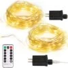 2 Pack Fairy String Lights Plug In, 33Ft 100 Micro Starry LED Starry Fairy Lights IP68 Full Waterproof Avec Télécommande Pour Chambre Jardin Décor De Noël (Warm White) -Oui || N/A || pearhead 710 3ILP0L. AC SL1500