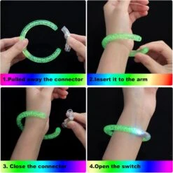 90 Bracelets Lumineux, 6 Bracelets LED Couleur Fournitures De Fête Pour Enfants Et Adultes Glow In The Dark, Bracelets Lumineux Bracelets Néon Pour Concerts Anniversaire Halloween Noël Carnaval De Nuit Événements Mariage -Oui || N/A || pearhead 71026MLeLLL. AC SL1500
