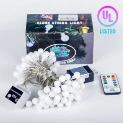 Lumières Multicolores à Cordes Avec Minuterie à Distance, Chambre à Coucher Intérieure à Guirlandes, 32FT 96LED Avec 8 Couleurs De Vibrant En Lumières Décoratives Extérieures Pour Pâques, Noël, Salle De Classe, Jardin, Fête, Mariage -Oui || N/A || pearhead 710BRdBQxoL. AC SL1500