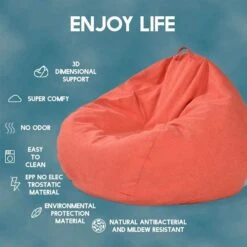 RTMX&kk Chaise De Jardin Siège Unique Bean Bag Housse De Canapé, Adulte Chaise Lounger Housse De Siège Couverture De Noël Gaming Beanbag Couvre Avec Poignée, Sans Remplissage, 90X80cm, C6 -Oui || N/A || pearhead 710FfsmCq4L. AC SL1500