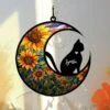 Cat Memorial Suncatcher, Personnalisé Avec Le Nom Date Cat Breeds Suncatcher, Pet Loss Suncatcher, Stained Glass Light Catcher, Cadeaux Pour Les Amoureux Des Chats, Noël Chat Ornement Fenêtre Hangings M6 -Oui || N/A || pearhead 710Rcpzt NL. AC SL1500