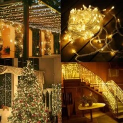 MYGOTO 98FT 200 LEDs String Lights Lights étanches Fairy 8 Modes Avec Mémoire 30V UL Certified Power Supply Pour La Maison, Le Jardin, Le Mariage, La Fête, La Décoration De Noël En Extérieur (blanc Chaud) -Oui || N/A || pearhead 710WFrzQrHL. AC SL1000