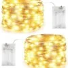 Blingstar Fairy Lights Fonctionne Sur Batterie, 2 Pack Chaque 100 LED 3AAA Battery String Lights Mini Lights étanche De Noël Pour Bedroom Party Wedding Camping Indoor Outdoor Decoration, Warm White 33ft -Oui || N/A || pearhead 710aeMTNQ5L. AC SL1500