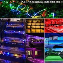 66 Pieds Lumières De Corde éclairage Extérieur, 200 LED 16 Couleurs Changeant Les Lumières De Fée étanches Avec Minuterie à Distance Éclairage De Corde Pour Camping Jardin Patio Wedding Party Décorations Extérieures De Noël 13 66 Pieds Lumières De Corde éclairage Extérieur, 200 LED 16 Couleurs Changeant Les Lumières De Fée étanches Avec Minuterie à Distance Éclairage De Corde Pour Camping Jardin Patio Wedding Party Décorations Extérieures De Noël -Oui || N/A || pearhead 710eaDTyUGL. AC SL1000