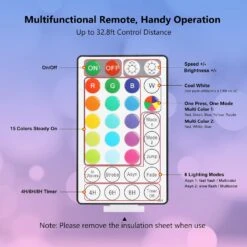 Lumières De Cordes De Noël RVB Lomotech, 98FT 300LED 16 Lumières De Noël Multicolores à Changement De Couleur Avec Télécommande, Prise En Plein Air Cordon Clair Pour Halloween, Noël, Fête, Décorations Pour La Maison -Oui || N/A || pearhead 710qdkAu0RL. AC SL1500