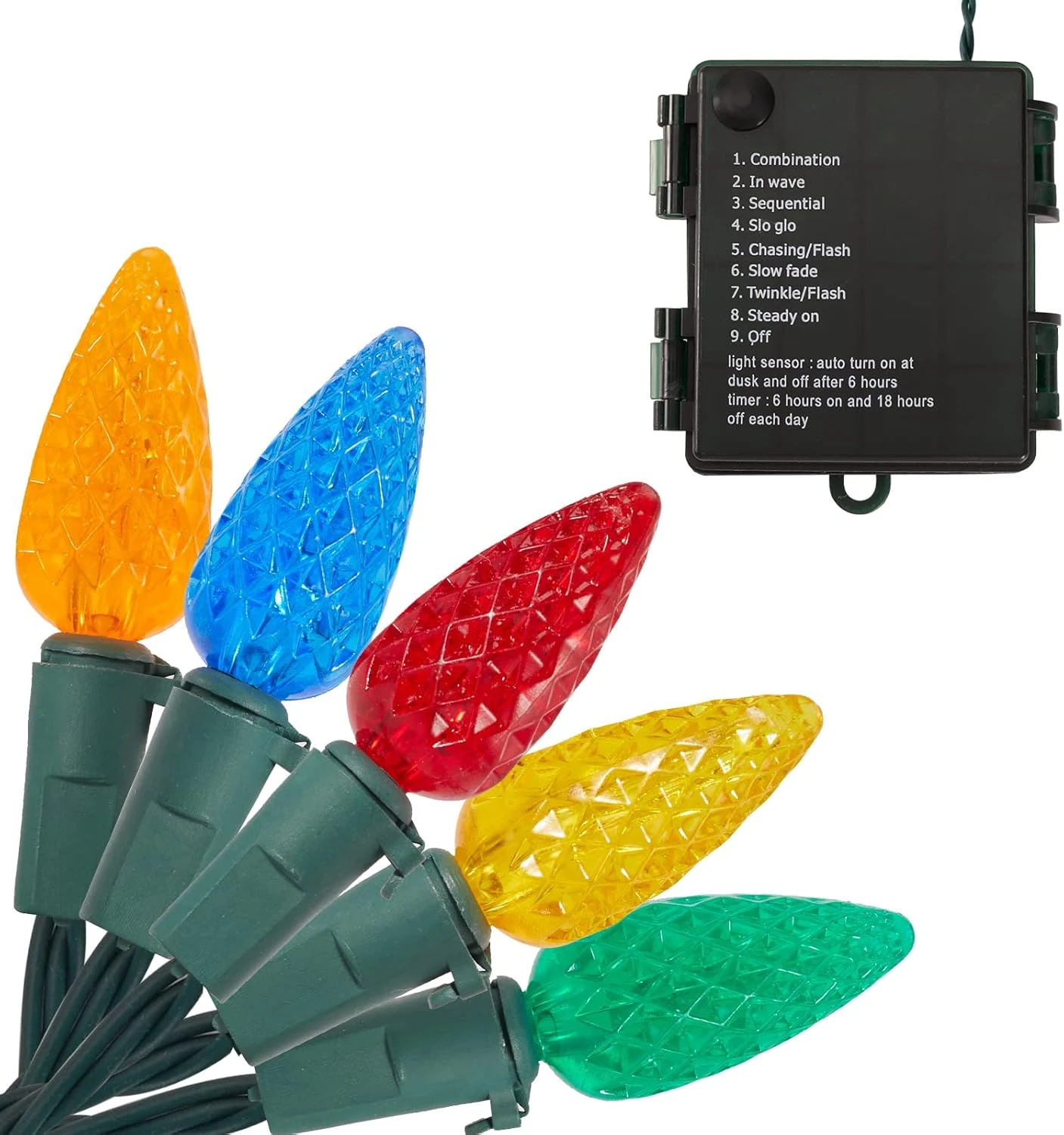 Lumières De Noël NIOSTA C6, Lumières à Cordes Actionnées Par Batterie Aux Fraises Avec Minuterie, Lumières De Noël 50 LED 26Ft Avec 8 Modes D'éclairage Pour Décorations De Noël Extérieures Intérieures De L'arbre De Noël, Multicolore 3 Lumières De Noël NIOSTA C6, Lumières à Cordes Actionnées Par Batterie Aux Fraises Avec Minuterie, Lumières De Noël 50 LED 26Ft Avec 8 Modes D'éclairage Pour Décorations De Noël Extérieures Intérieures De L'arbre De Noël, Multicolore