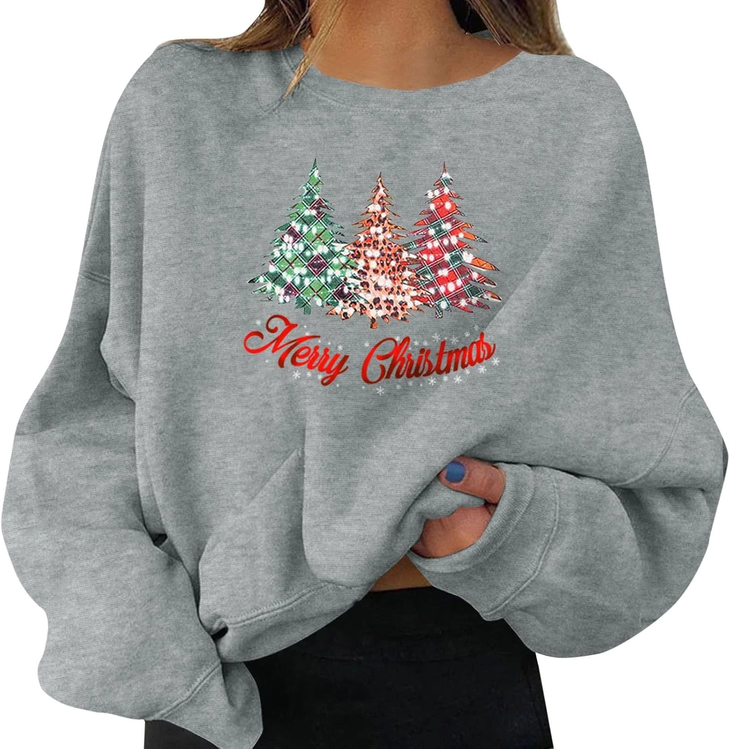 Femmes Surdimensionné Sweat Y2k Sweat Drôle De Noël Manches Pull Pull Pull Tunique Tops Pour Femmes 3 Femmes Surdimensionné Sweat Y2k Sweat Drôle De Noël Manches Pull Pull Pull Tunique Tops Pour Femmes
