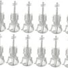 Artibetter 12pcs Instrument De Musique Modèle Accessoires De Mariage Figurines Décor Décor De Mariage Trompette Ornement De Noël Saxophone Ornement De Noël Violon Ornement En Plastique Argent Minuscule Violon -Oui || N/A || pearhead 711q5IJS4LL. AC SL1500