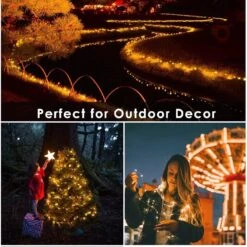 4-Pack 33FT 100 LED Fées Lumières Batterie Fonctionné Avec Télécommande Et Minuterie, Étanche Twinkle String Lumières Extérieur Intérieur 8 Modes Pour Chambre Dortoir DIY Fête De Noël Mariage Jardin Arbre (Warm White) -Oui || N/A || pearhead 7130HJG5x L. AC SL1500
