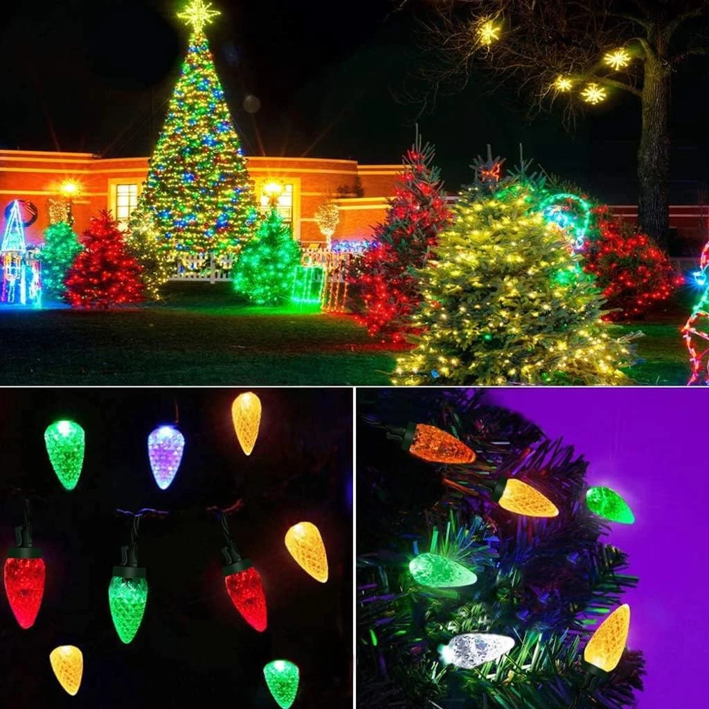 Alycosy Christmas Lights, 16,4 Ft 50 LEDs Strawberry Battery Operated Strings Lights 8 Modes Avec Marche / Arrêt Automatique Pour Noël Tree Garland Garden Patio Indoor Outdoor Christmas Decorations, Multi-Color 5 Alycosy Christmas Lights, 16,4 Ft 50 LEDs Strawberry Battery Operated Strings Lights 8 Modes Avec Marche / Arrêt Automatique Pour Noël Tree Garland Garden Patio Indoor Outdoor Christmas Decorations, Multi-Color - Image 3