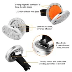 2 Pièces 316L Serrure à Clip à Ventilateur à Ventilateur à Air En Acier Inoxydable Pour L'aromathérapie En Acier Inoxydable Avec 48 Pièces De Rechange Pour Le Cadeau De Noël Pour La Saint-Valentin (modèles D'arbre) 11 2 Pièces 316L Serrure à Clip à Ventilateur à Ventilateur à Air En Acier Inoxydable Pour L'aromathérapie En Acier Inoxydable Avec 48 Pièces De Rechange Pour Le Cadeau De Noël Pour La Saint-Valentin (modèles D'arbre) -Oui || N/A || pearhead 713GEEwtrgL. SL1500