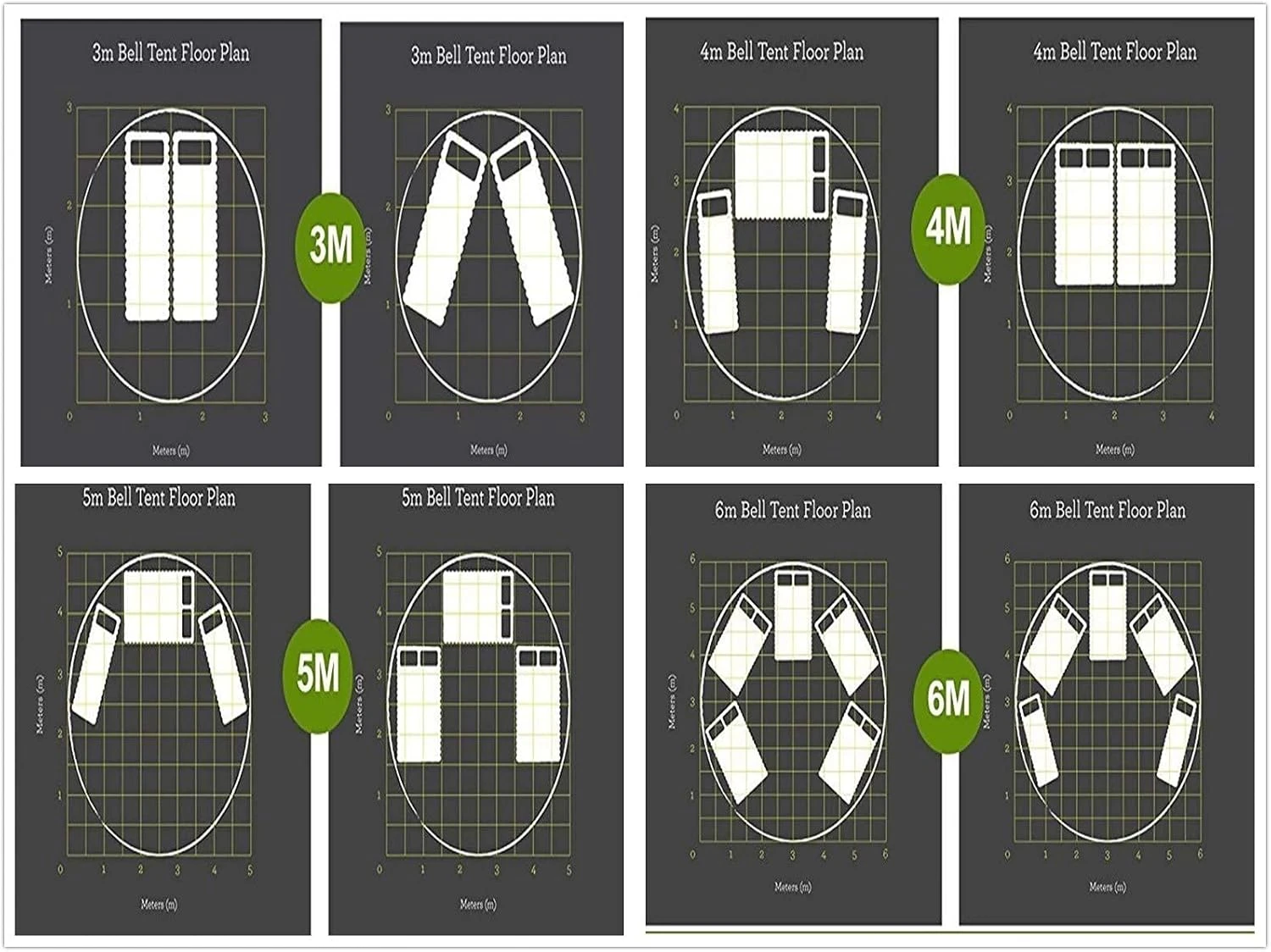 UNISTRENGH 4 Saison Large Tente De Glamping En Coton Imperméable à Tente Bélicoïdale Avec Trou Pour Fourre-tout Pour Camping Randonnée Fête De Noël 7 UNISTRENGH 4 Saison Large Tente De Glamping En Coton Imperméable à Tente Bélicoïdale Avec Trou Pour Fourre-tout Pour Camping Randonnée Fête De Noël - Image 5