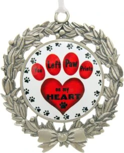 Ornement Pour Animaux De Compagnie En Mémoire Chien De Noël Décoration D'arbre De Deuil Souvenir De La Perte De L'amour De La Boîte Mémorial