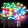 IMAGE Solaire Chaîne Lumières Extérieur Étanche, 33FT Fées Lumières Solaire USB Alimenté 12 Modes 10 RGB Statique Couleurs Avec Télécommande, Pour Chambre Patio Jardin Fête De Mariage Noël Camping 2 IMAGE Solaire Chaîne Lumières Extérieur Étanche, 33FT Fées Lumières Solaire USB Alimenté 12 Modes 10 RGB Statique Couleurs Avec Télécommande, Pour Chambre Patio Jardin Fête De Mariage Noël Camping -Oui || N/A || pearhead 717Lblt5GL. AC SL1500