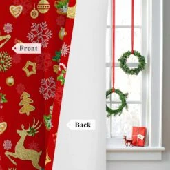 HCORA Rouge De Noël Rideaux Pour Salon, Flocon De Neige De Noël Blackout Rideaux Thermique Isolé Réduction Du Bruit, Chambre De Noël Obscurcissement Rideaux Pour Chambre (52" X 84", 2 Panneaux) 12 HCORA Rouge De Noël Rideaux Pour Salon, Flocon De Neige De Noël Blackout Rideaux Thermique Isolé Réduction Du Bruit, Chambre De Noël Obscurcissement Rideaux Pour Chambre (52" X 84", 2 Panneaux) -Oui || N/A || pearhead 717OHknee2L. AC SL1500