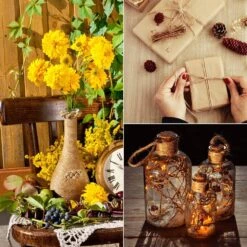 Ficelle De Jute Tenn Well, 300 Pieds 2,32 Mm Ficelle De Jardin Naturel 6 Plis, Ficelle De Ficelle Robuste Pour Le Jardinage, Emballage De Cadeaux, Artisanat, Emballage, Décoration De Noël -Oui || N/A || pearhead 717blmLhaHL. AC SL1001