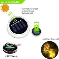 YJFWAL Mason Jar Solar Lights, 12 Pack 30 LED Solar Fairy Lights Mason Jar Lantern Lumers Pour Jardin, Terrasse, Cour, Famille, Fête, Anniversaire, Mariage, Décoration De Noël ( Pas De Pots ) Blanc Chaud 11 YJFWAL Mason Jar Solar Lights, 12 Pack 30 LED Solar Fairy Lights Mason Jar Lantern Lumers Pour Jardin, Terrasse, Cour, Famille, Fête, Anniversaire, Mariage, Décoration De Noël ( Pas De Pots ) Blanc Chaud -Oui || N/A || pearhead 71896Llp1DL. AC SL1500