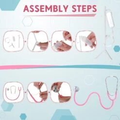 5 Pièces Docteur Costume Kit Pour Enfants Rose Scrubs Rôle Jouer Costume Docteur Dentiste Jouets Kit Pour Garçons Filles Above Age 6 Infirmière Jour Halloween Noël Cosplay Accessoires -Oui || N/A || pearhead 718X2MiqEpL. AC UL1500