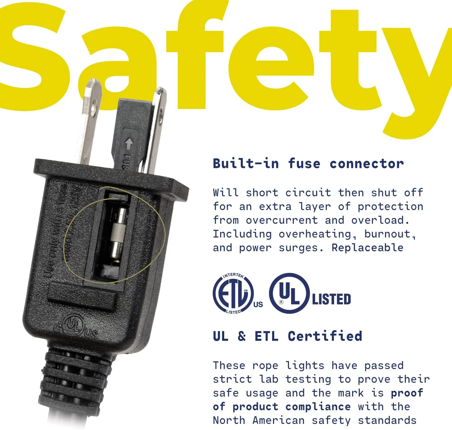 Ouest Ivoire 288LEDs, 25ft Bleu LED Corde Lumière W/ 8 Mode 1/2" Épais, Contrôleur Connectable Extérieur Permanent Imperméable Accent Éclairage Extérieur, ETL Certifié, Vacances Noël Backyard Décor 8 Ouest Ivoire 288LEDs, 25ft Bleu LED Corde Lumière W/ 8 Mode 1/2" Épais, Contrôleur Connectable Extérieur Permanent Imperméable Accent Éclairage Extérieur, ETL Certifié, Vacances Noël Backyard Décor - Image 6