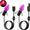 Enhon Accessoire Cordon Avec 1 LED Ampoule, Souffler Moule Lumière Avec C7 Lampe, Noir Cordon Avec On/Off Switch Plug, Village Lumière Pour Halloween Vacances De Noël Intérieur Décor Artisanat Projets (Purple) -Oui || N/A || pearhead 7194uO4s6KL. AC SL1500