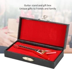 EBTOOLS Guitare Miniature En Bois Avec Stand Et Etui, Mini Instrument De Musical Mini Guitare Mini Miniature Pour Décoration Maison Ornement De Noël -Oui || N/A || pearhead 719MD0YdjDL. AC SL1500