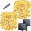 Feux Solaires BHCLIGHT Extérieur, 2-Pack 80FT 200 LED, Fil De Cuivre étanche 8 Modes Fairies Solaires Pour Arbre De Jardin Mariage De Noël ( Blanc Chaud ) -Oui || N/A || pearhead 719No9M6L0L. AC SL1280