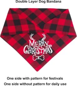 ADOGGYGO 4 Pack Plaid Vacances Chien Bandana, Halloween Thanksgivng Noël Chien Bandana Écharpe Foulard Noël Thanksgivng Halloween Bandana Pour Petit Moyen Gros Chiens (Large, Holiday-2) -Oui || N/A || pearhead 71Ay553xRzL. AC SL1500