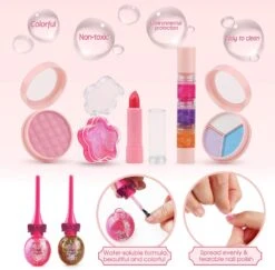 Kit De Maquillage Pour Enfants 36 Pièces Pour Fille, Kit De Maquillage Pour Enfants Lavable, Coffre-fort Cosmétique Et Ensemble De Beauté De Maquillage Pour Enfants Non Toxique Pour Filles Halloween Noël Anniversaire Fête -Oui || N/A || pearhead 71BJIPn2bdL. AC SL1500