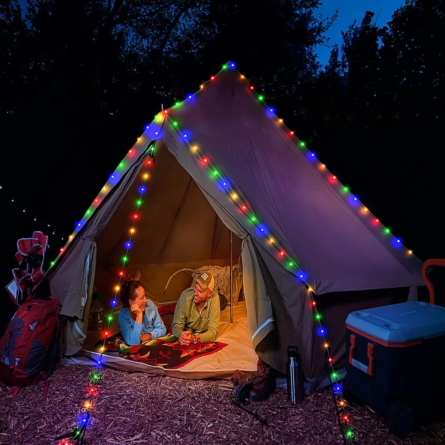 Lumières Extérieures De Chaîne - 328ft 1000 Lumières De Noël LED Pour Extérieur IP67 Étanche, Plug In 8 Modes Fées Lumières Chambre Avec Télécommande Pour Patio Camping Jardin Arbre Fête De Vacances Mariage (Multicolore) 10 Lumières Extérieures De Chaîne - 328ft 1000 Lumières De Noël LED Pour Extérieur IP67 Étanche, Plug In 8 Modes Fées Lumières Chambre Avec Télécommande Pour Patio Camping Jardin Arbre Fête De Vacances Mariage (Multicolore) - Image 8