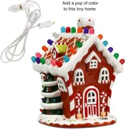 4 Définit Le Cordon D'accessoires Avec Une Ampoule, 6 Feuilles UL Listé Lumières De Village De Noël à Cordon Blanc Avec Des Bouchons D'interrupteur Marche / Arrêt, Lampe D'encombrement C7 Pour Noël Halloween Craft House Village Salt Lamp Decor -Oui || N/A || pearhead 71BurBKtlfL. AC SL1500