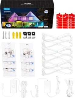 Povee Permanent Outdoor Lights, Smart RGBIC Outdoor Lights Avec 75 Modes Scène, 100ft Avec 72 LED Eaves Lights IP67 Étanche Pour Halloween, Noël, Nouvel An, Travailler Avec Alexa, Google Assistant -Oui || N/A || pearhead 71DAGQWvBjL. AC SL1500