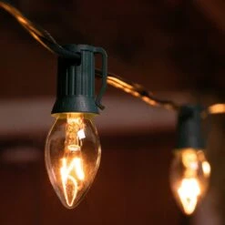 Lumières De Noël Vintage, 50 Pieds C9 Lampes à Cordes Pour La Période Des Fêtes De Noël Stranger Things Party Garage Extérieur Intérieur Jardin Patio Arrière-cour Décoration Café, Fil Vert -Oui || N/A || pearhead 71E5Jlrx5EL. AC SL1500