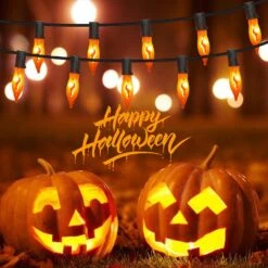 Halloween Flicker Flame Lights Orange String Lights, 10Ft C7 Vintage Flickering Flame Lights 10 Orange Flame Light Bulbs, Halloween String Light Pour Intérieur Extérieur Halloween Décorations De Noël 13 Halloween Flicker Flame Lights Orange String Lights, 10Ft C7 Vintage Flickering Flame Lights 10 Orange Flame Light Bulbs, Halloween String Light Pour Intérieur Extérieur Halloween Décorations De Noël -Oui || N/A || pearhead 71EC0JiO26L. AC SL1500