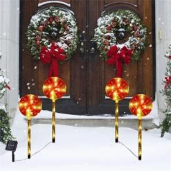 Menglo Noël Solaire Candy Cane Lumières Avec Flocon De Neige 4 Pack, 14.6 Dans LED Jardin Stake Paysage Path Lumière, Solaire Sidewalk Lumières De Noël Pour Extérieur Intérieur Xmas Party Jardin (Red) -Oui || N/A || pearhead 71FPbXJT7L. AC SL1500