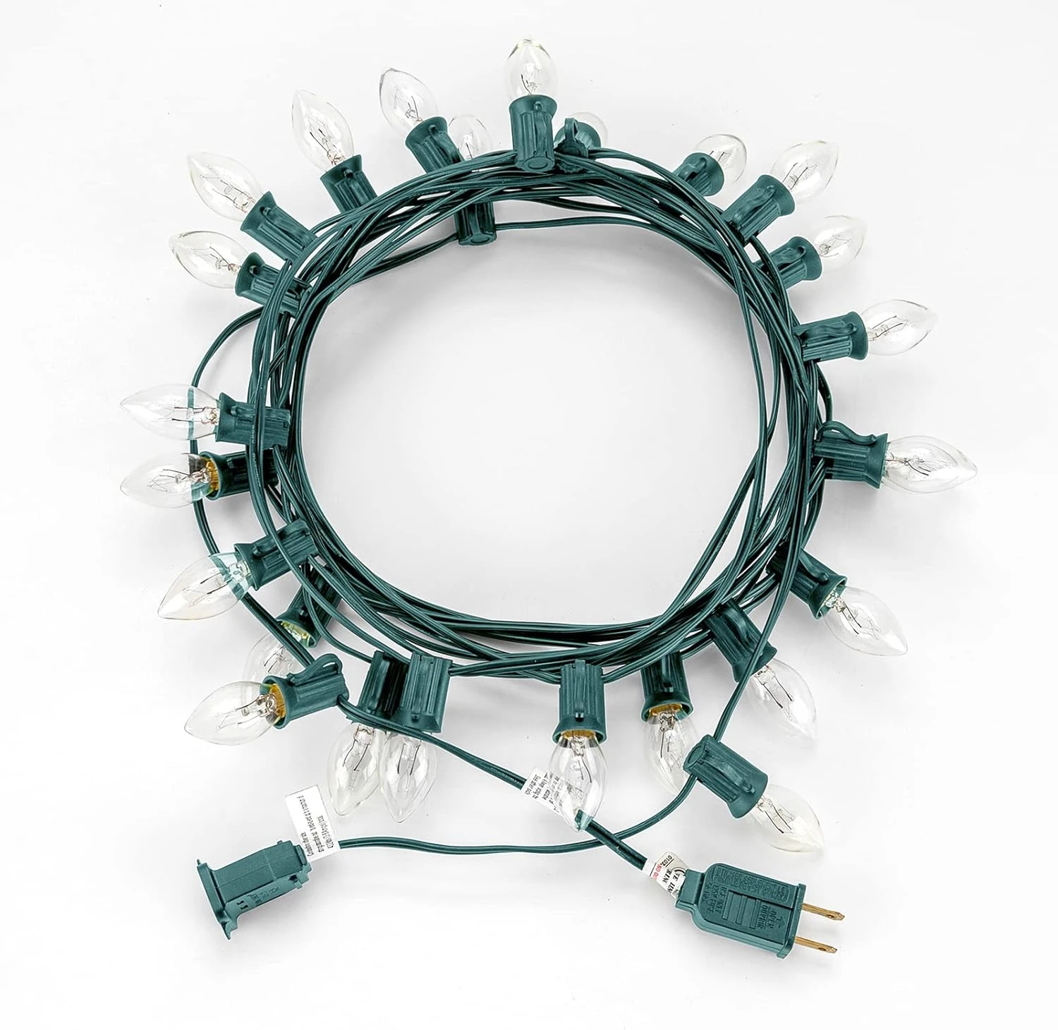 LIDORE Clair De Noël Lumière C7 En Plein Air Chaîne Lumières Toit-ligne Suspendue Lumière Chaîne Pour Patio Patio Arrière-cour Fête Décoration E12 Base Blanc Chaud 8 LIDORE Clair De Noël Lumière C7 En Plein Air Chaîne Lumières Toit-ligne Suspendue Lumière Chaîne Pour Patio Patio Arrière-cour Fête Décoration E12 Base Blanc Chaud - Image 6