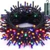 Feux De Noël De La Batterie Toodour, Feux De Corde De Noël 200 LED 68,9 Pieds Avec 8 Modes Twinkle, Minuterie, Feux De Chaîne étanches à Piles Pour La Maison, La Fête, Les Vacances, Le Décor De Noël - Multicolore -Oui || N/A || pearhead 71GF8JKqgL. AC SL1500