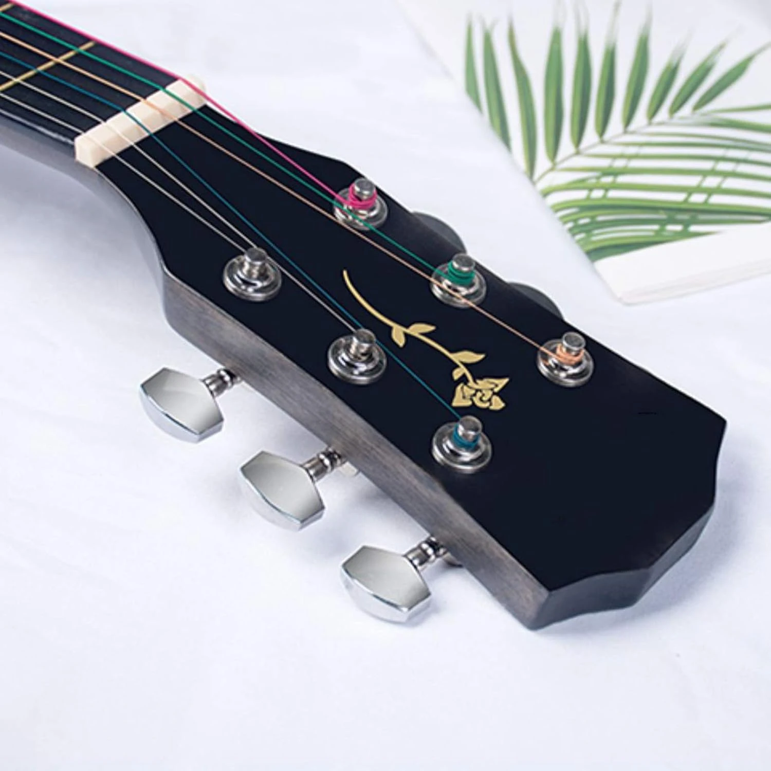 YANG-Plant Flower Stand YYFANG 38" 4/4 Acoustique Classique Guitare Placage Picea Droite-Handed Starter Kit Pour Débutants, Enfant Avec Accessoires Débutant, Naturel Pour Noël Des Enfants, Cadeaux D'anniversaire 5 YANG-Plant Flower Stand YYFANG 38" 4/4 Acoustique Classique Guitare Placage Picea Droite-Handed Starter Kit Pour Débutants, Enfant Avec Accessoires Débutant, Naturel Pour Noël Des Enfants, Cadeaux D'anniversaire - Image 3