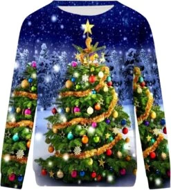 Dademeo Merry Christmas Sweatshirt Pour Femmes Noël Floral Imprimé Chemises Blouse À Manches Longues Vacances Graphique 2023 Tops -Oui || N/A || pearhead 71HG6hWR3VL. AC UL1500