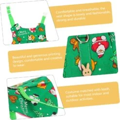 POPETPOP Bunny Leash 2 Set Animaux De Noël Vêtements Bunny Harnais Lapin Laisse Coq Costume Lapin Harnais Laisse Petit Pet Chest Harnais Petit Animal Harnais Laisse Lapin Traction Corde Bunny Fournitures -Oui || N/A || pearhead 71IIcuFvpL. AC SL1500