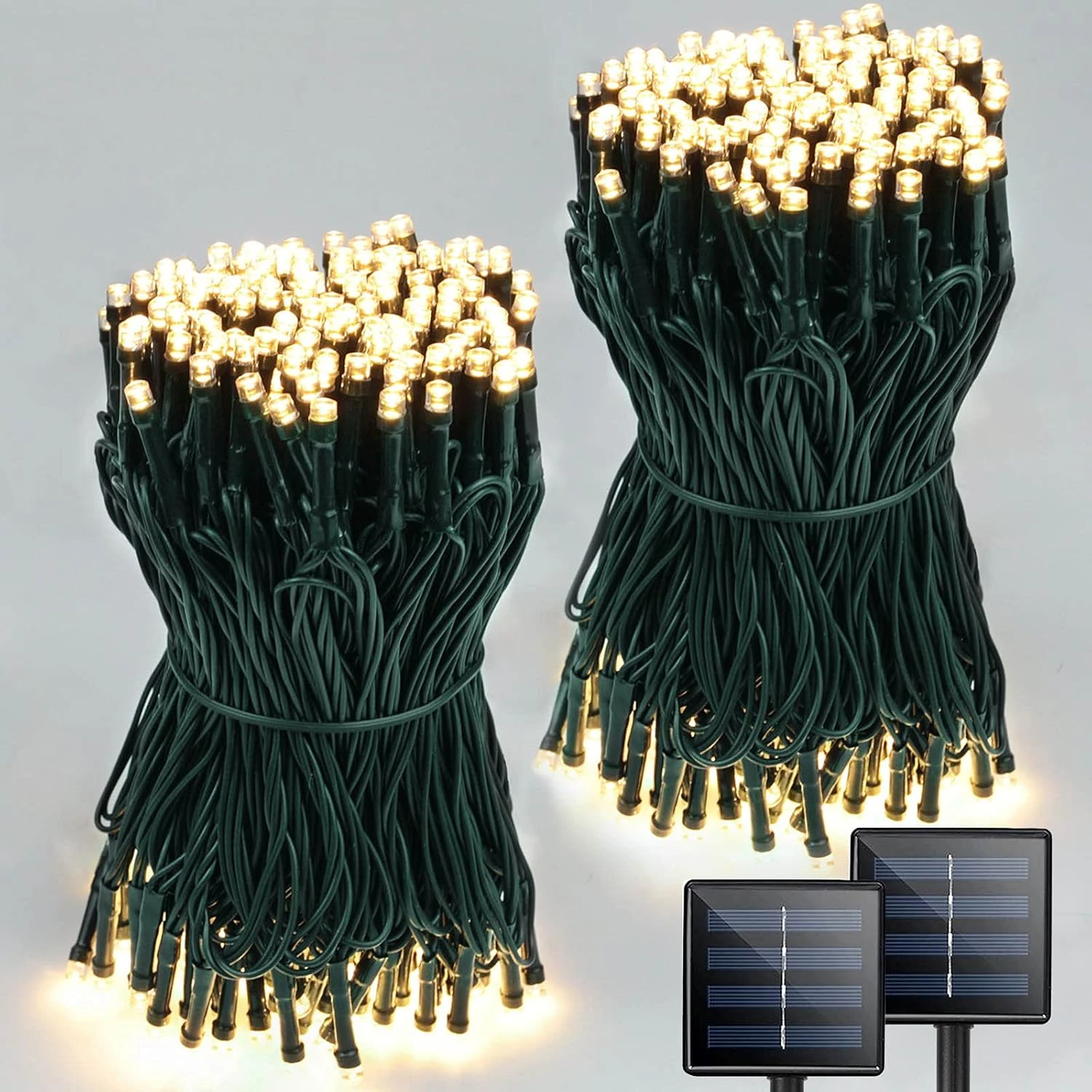 Super-Long 2-Pack Chaque 85FT Solaire String Lumières En Plein Air, 480 LED Extra-Bright Solaire Lumières De Noël En Plein Air, Étanche Fil Vert 8 Modes Lumières Solaires Pour Extérieur Décorations De Noël (Warm White) 3 Super-Long 2-Pack Chaque 85FT Solaire String Lumières En Plein Air, 480 LED Extra-Bright Solaire Lumières De Noël En Plein Air, Étanche Fil Vert 8 Modes Lumières Solaires Pour Extérieur Décorations De Noël (Warm White)