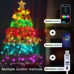 Adressable USB Fairy Lights, 33ft 100LEDs APP Control Twinkle Lights, Intérieur LED String Lights Pour Chambre, Décorations De Noël 14 Adressable USB Fairy Lights, 33ft 100LEDs APP Control Twinkle Lights, Intérieur LED String Lights Pour Chambre, Décorations De Noël -Oui || N/A || pearhead 71Ir8UJvuQL. AC SL1200