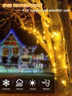 Pack Chaque 16.4ft 60 LED Batterie Fonctionné Arbre De Noël Lumières Intérieur Extérieure Cluster Chaîne Lumières Avec Minuterie 8 Modes Fil Vert Fée Lumière Xmas Patio Chambre Jardin Décorations (Warm White) -Oui || N/A || pearhead 71ItCxgcDL. AC SL1500