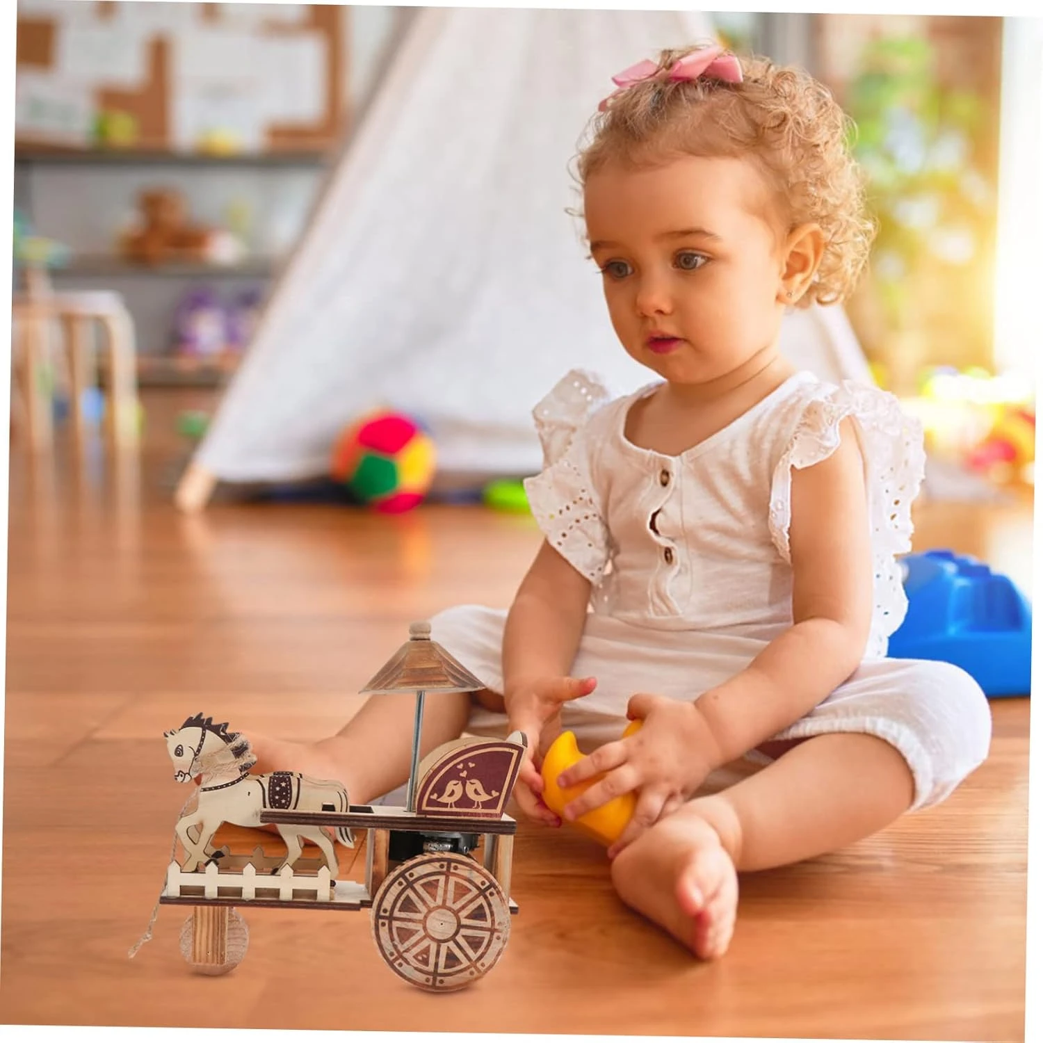 ARTIBETTER Mechanic Gift 1 Pc En Bois Carriage Modèle De Noël Décor Miniture Décoration Vintage Main Musical Boxes Éducatif En Bois Remonter Musique Carriage Classique Voiture Modèle Musique 5 ARTIBETTER Mechanic Gift 1 Pc En Bois Carriage Modèle De Noël Décor Miniture Décoration Vintage Main Musical Boxes Éducatif En Bois Remonter Musique Carriage Classique Voiture Modèle Musique - Image 3